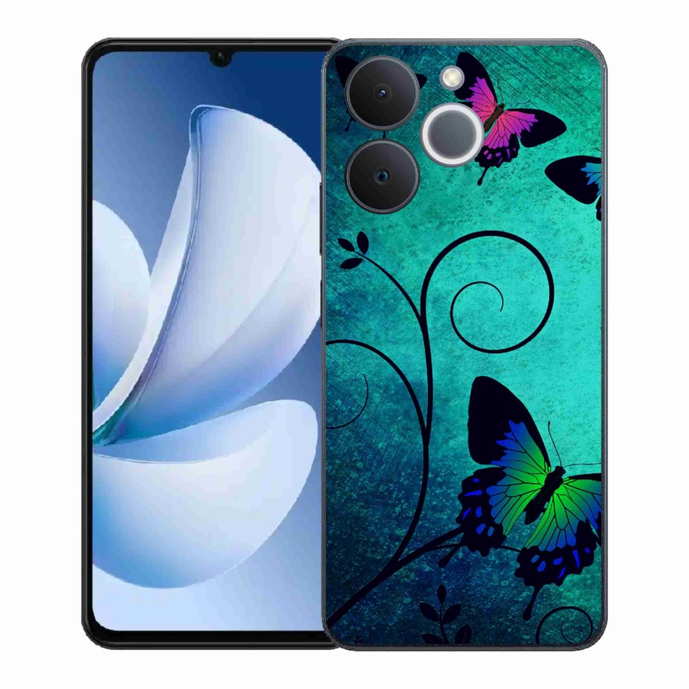 Gél borító mmCase a Realme Note 70T készülékhez - színes pillangók