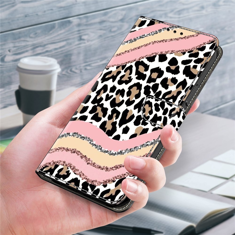 Határozottan könyves tok Samsung Galaxy A17 5G/A26 5G - leopárd mintával