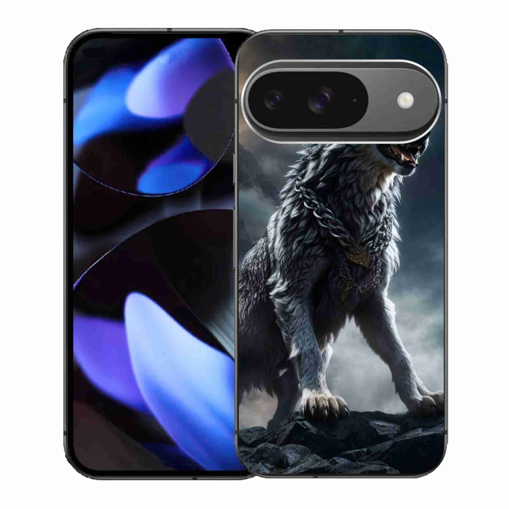 Gél borítás mmCase a Google Pixel 9/9 Pro készülékhez - farkas 1