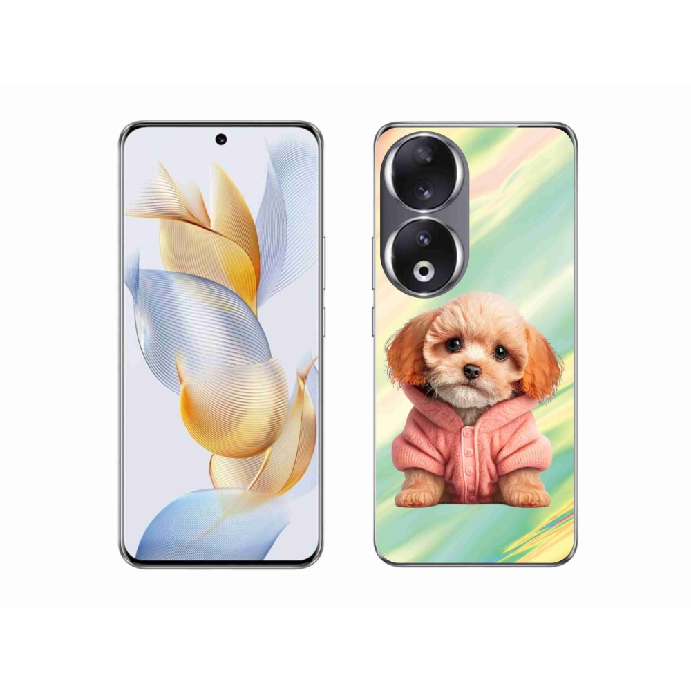 Zselés borítás mmCase a Honor 90-hez - kiskutya pulóverben