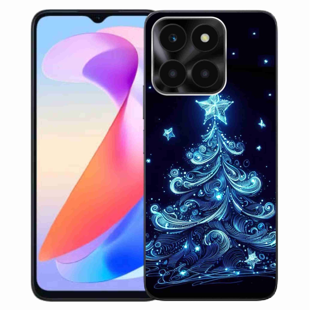 Gél borítás mmCase a Honor X6a számára - neon karácsonyfa 4
