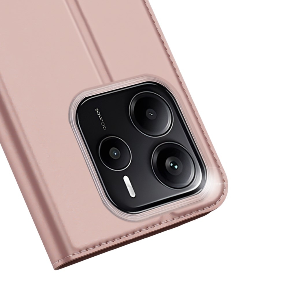 DUX könyvtáska Xiaomi Redmi Note 14 5G - rózsaarany