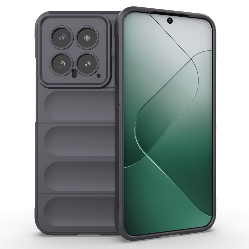 Rugg tartós zselés tok Xiaomi 14 - sötétszürke