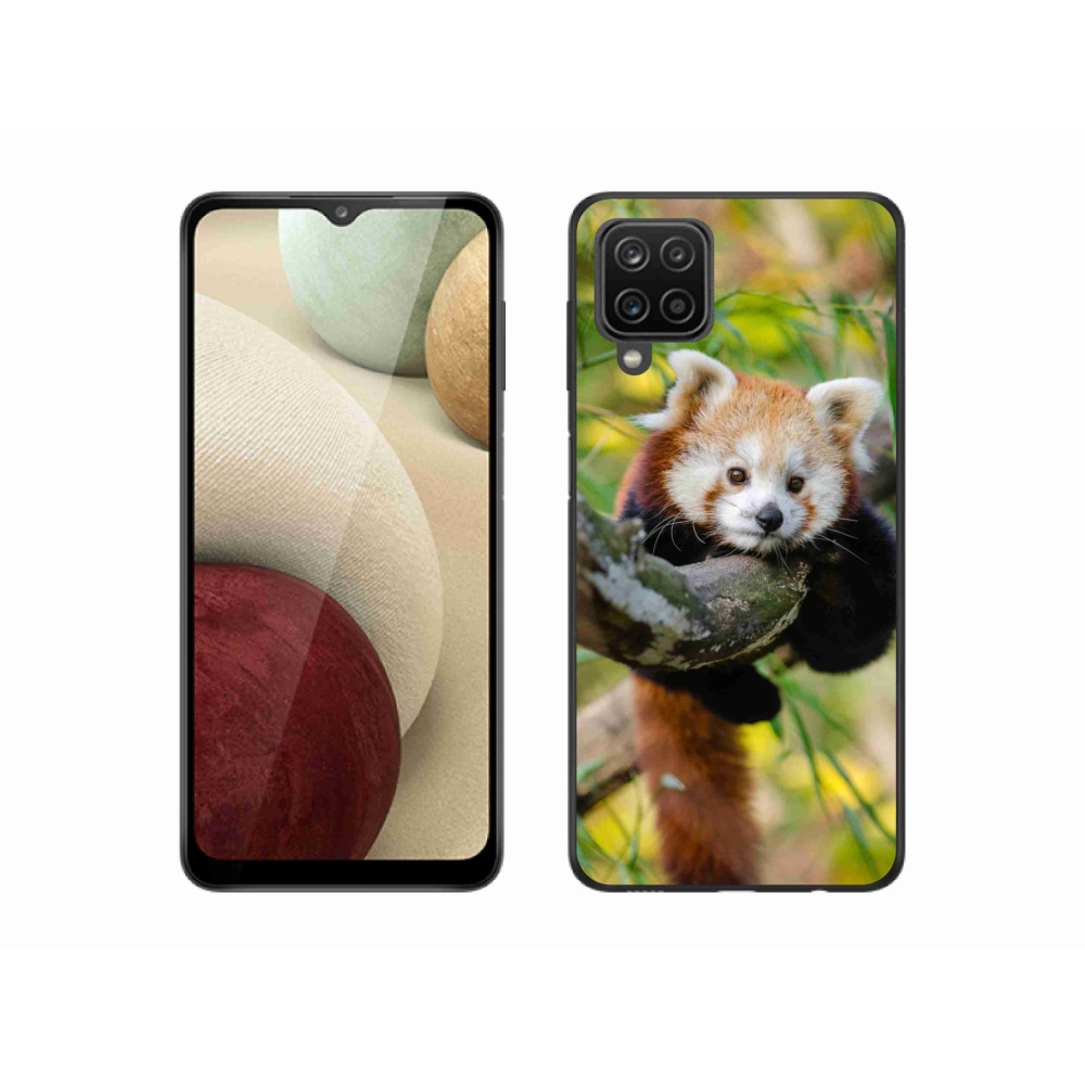 Zselés borítás mmCase Samsung Galaxy A12 készülékhez - pandavörös