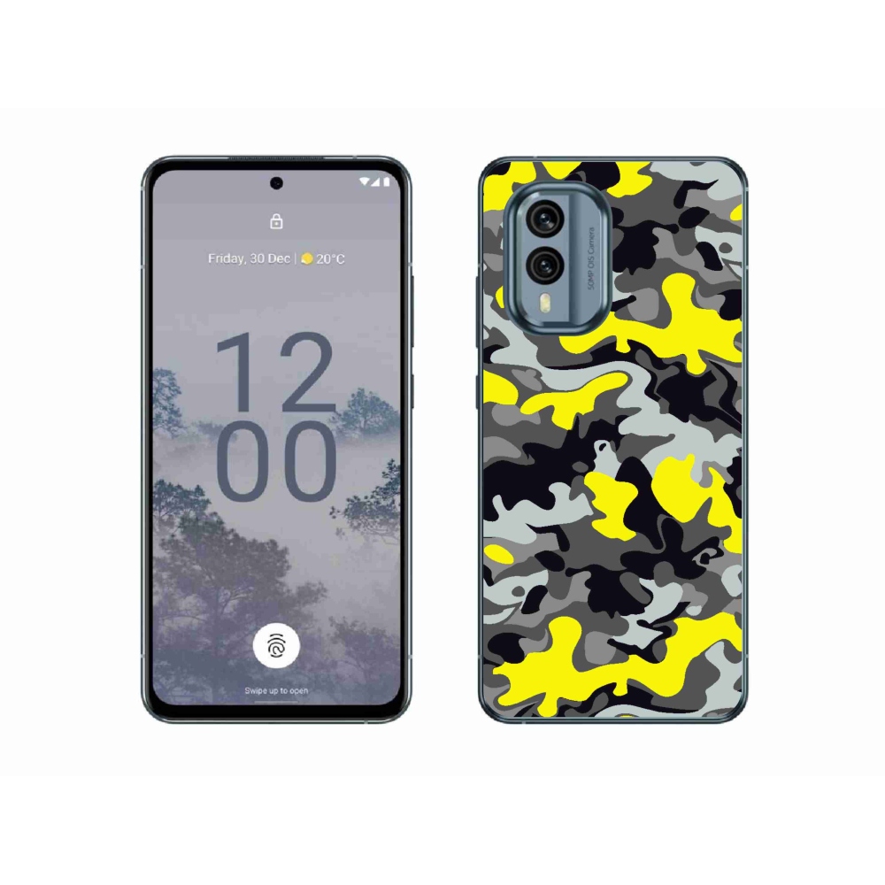 Zselés borítás mmCase a Nokia X30 5G készülékhez - terepszínű minta 6
