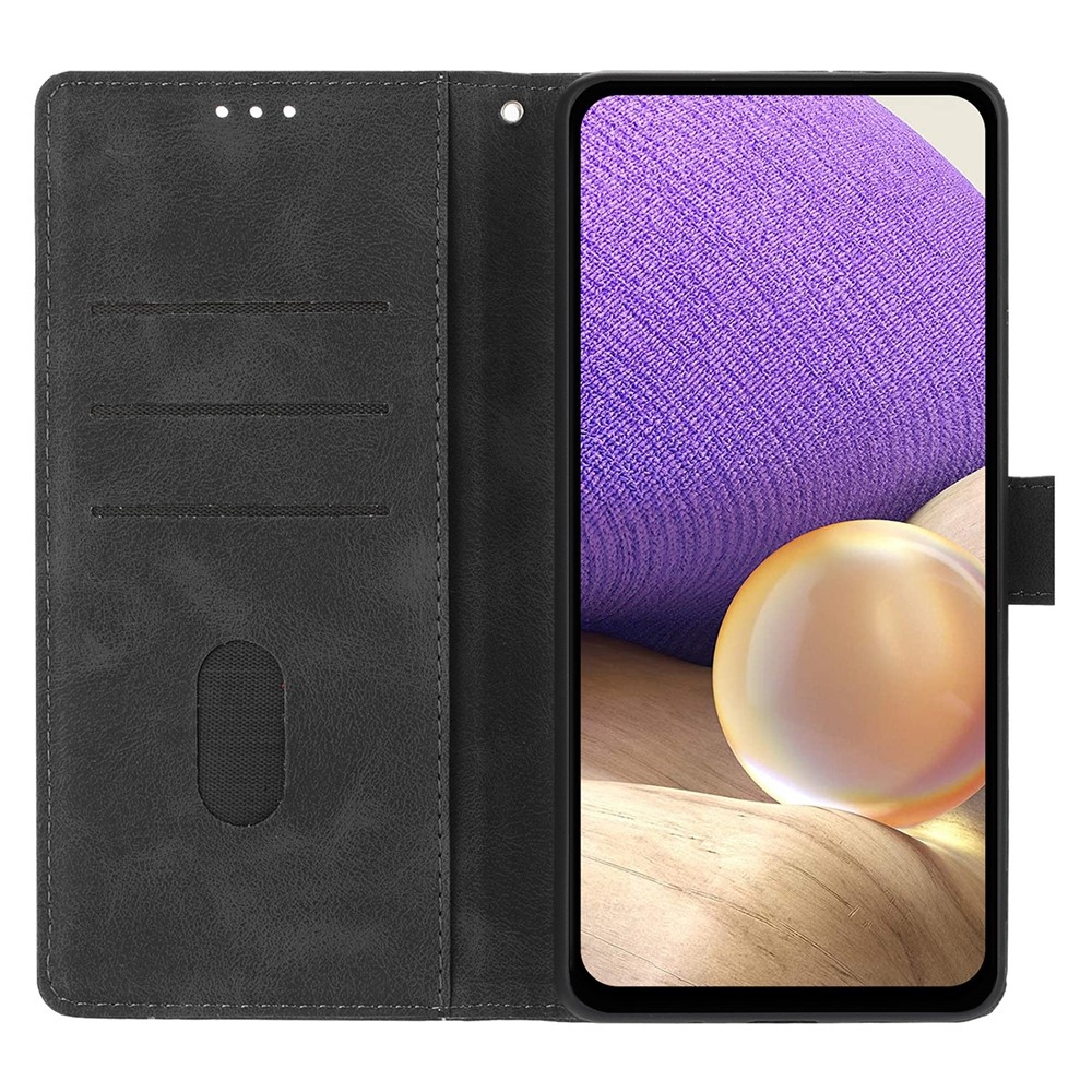 Háromszögek könyvtáska Xiaomi 15T-hez - fekete