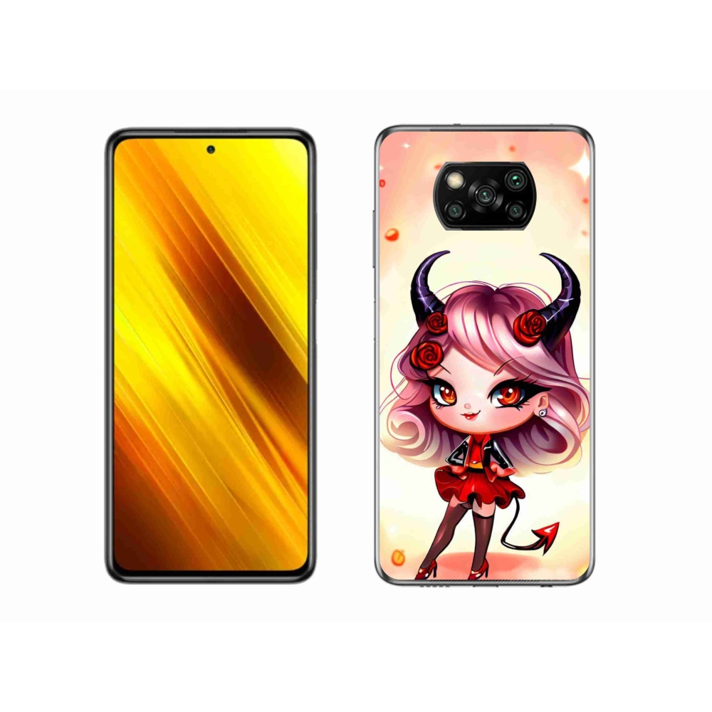 Gél borítás mmCase a Xiaomi Poco X3 Pro számára - rajzfilm ördög