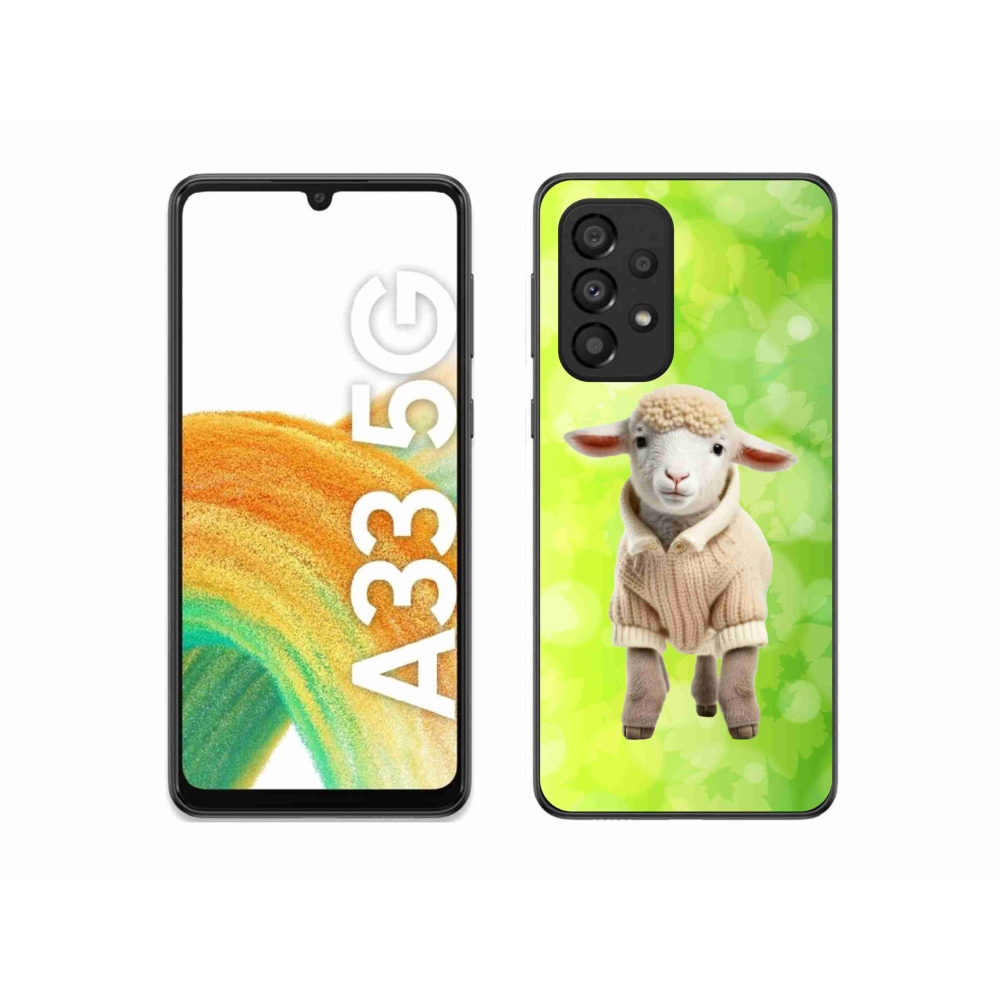 Zselés borítás mmCase Samsung Galaxy A33 5G - bárány pulóverben