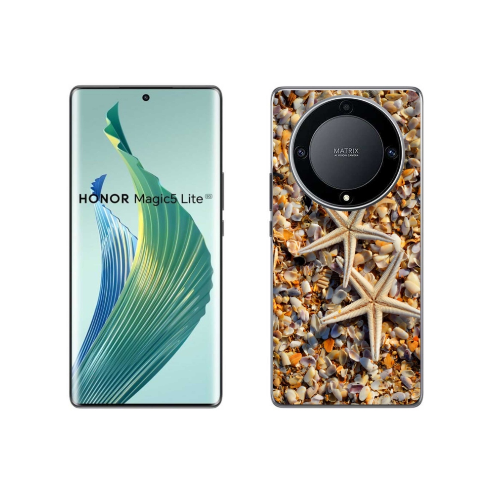 Gél borítás mmCase a Honor Magic 5 Lite 5G számára - tengeri csillag