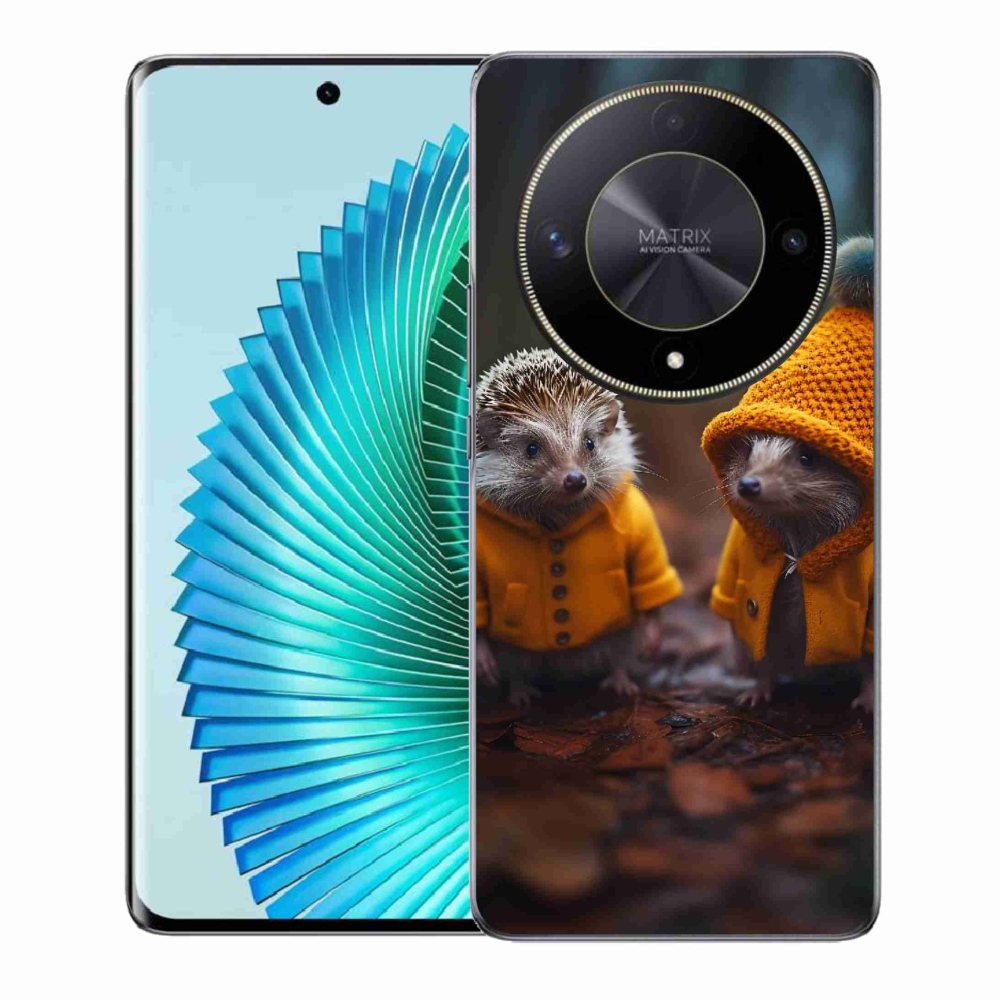 Zselés borítás mmCase a Honor Magic 6 Lite 5G számára - sündisznók