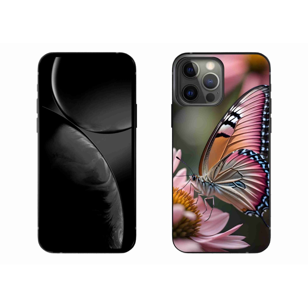 Zselés borítás mmCase iPhone 13 Pro Max készülékhez - színes pillangó