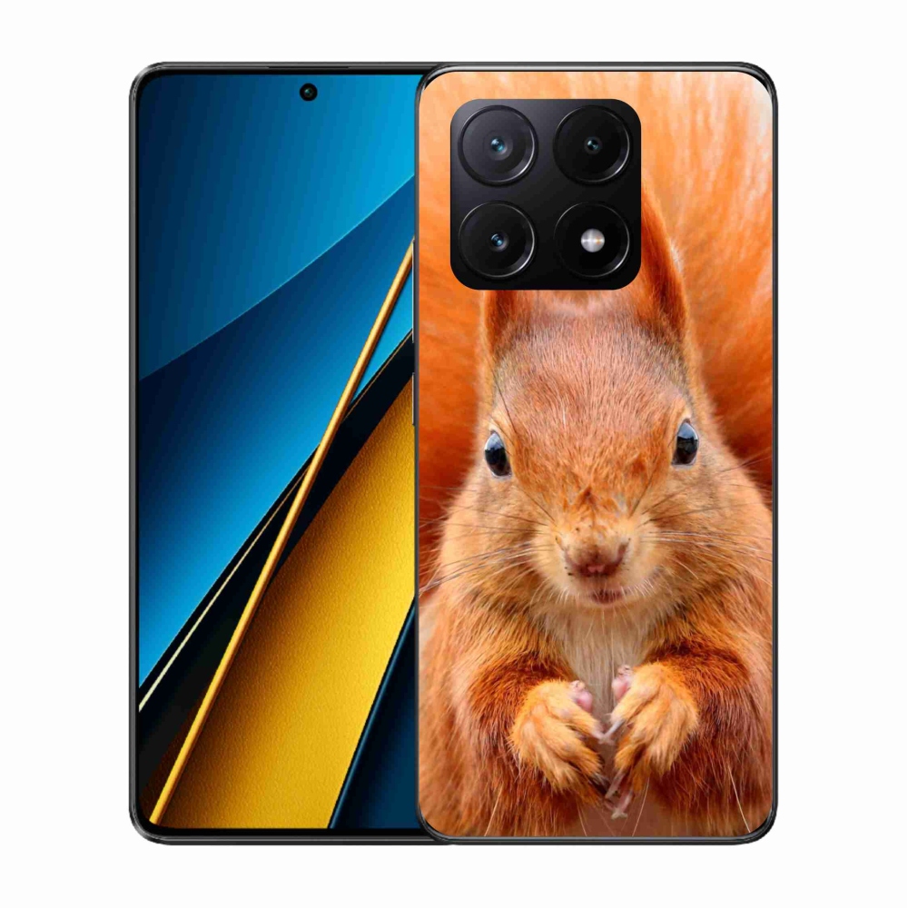 Gél borítás mmCase a Xiaomi Poco X6 Pro 5G számára - mókus