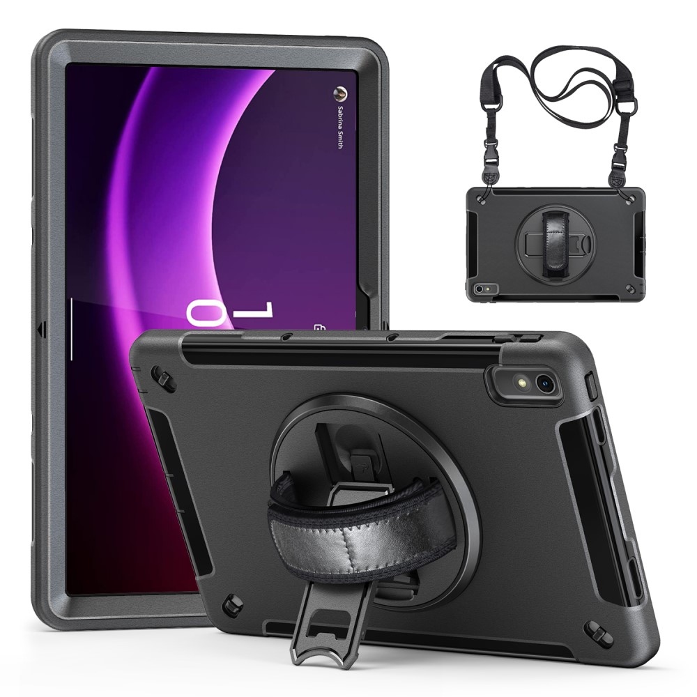 Strapabíró hibrid borítás képernyővédővel Lenovo Tab P11 (2.Gen) - fekete