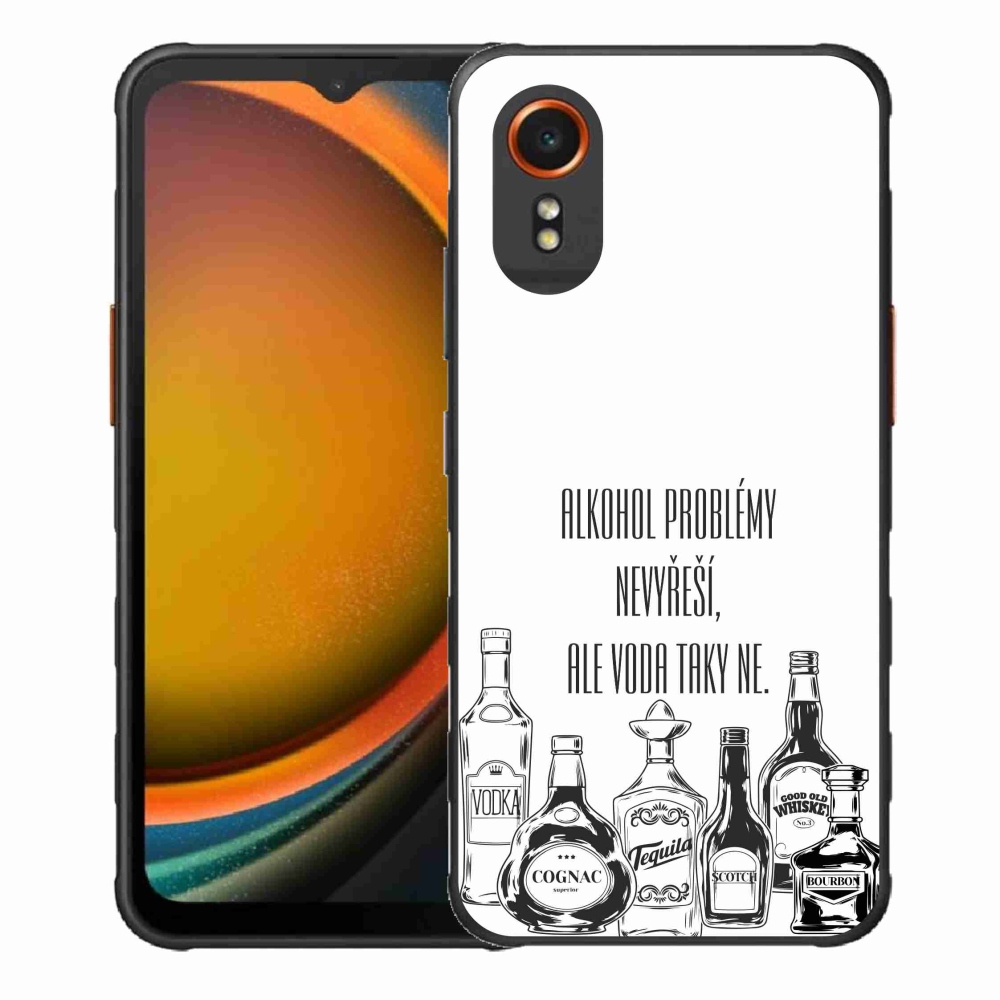 Gél borító mmCase Samsung Galaxy Xcover 7 - vicces szöveg fehér háttérrel