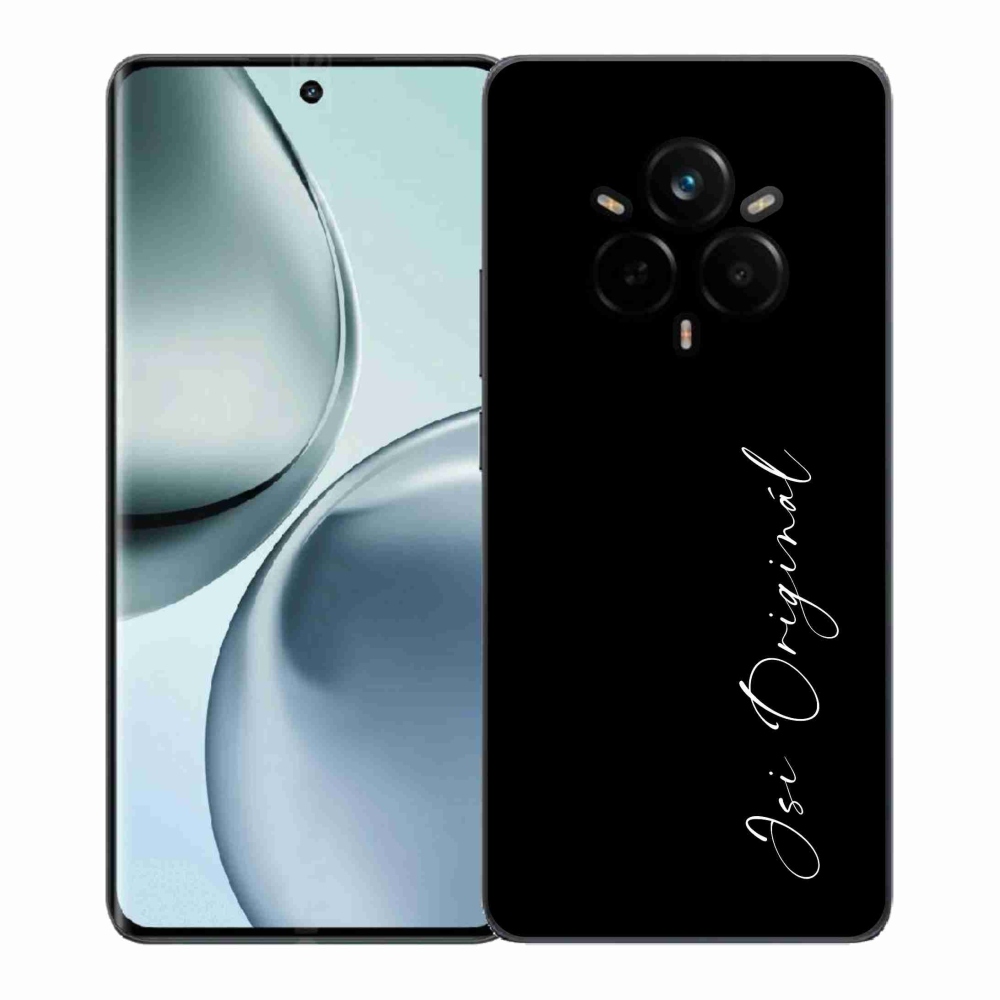 Gél borítás mmCase a Realme 14 Pro+ 5G-n - te vagy az eredeti fekete háttér