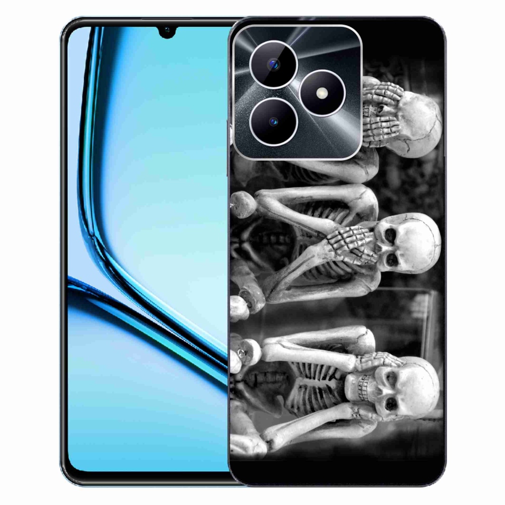 Zselés borító mmCase a Realme Note 50 készülékhez - csontvázak