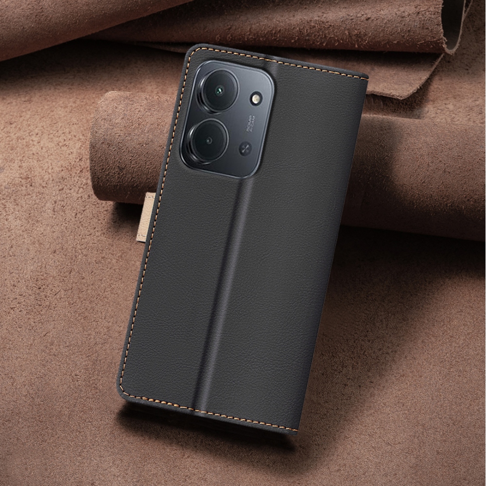 BNF DUO könyvtáska Xiaomi Redmi 15C 4G/5G (173mm) - fekete