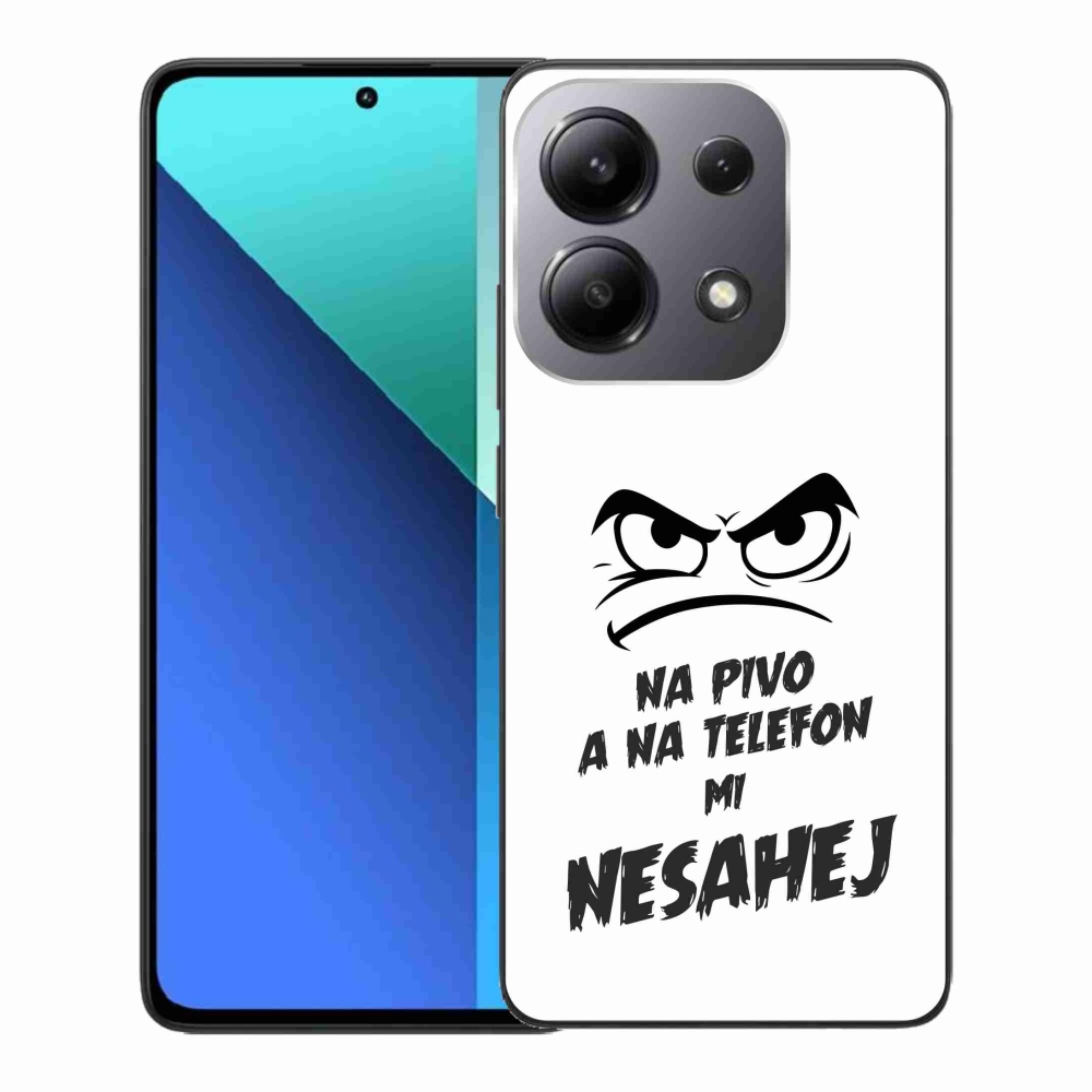 Gél borító mmCase a Xiaomi Redmi Note 13-hoz - sör motívum 2 fehér háttérrel