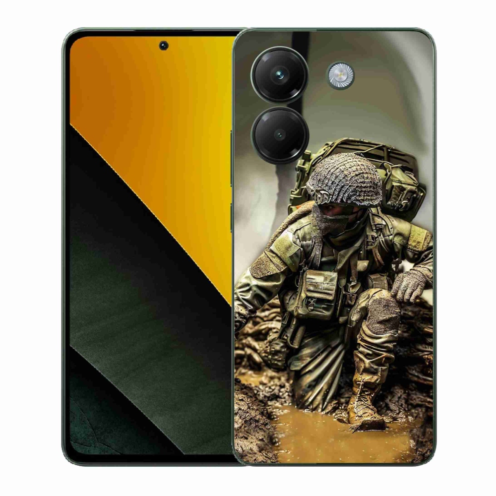 Gél borítás mmCase a Xiaomi Poco M7 Pro 5G-hez - katona