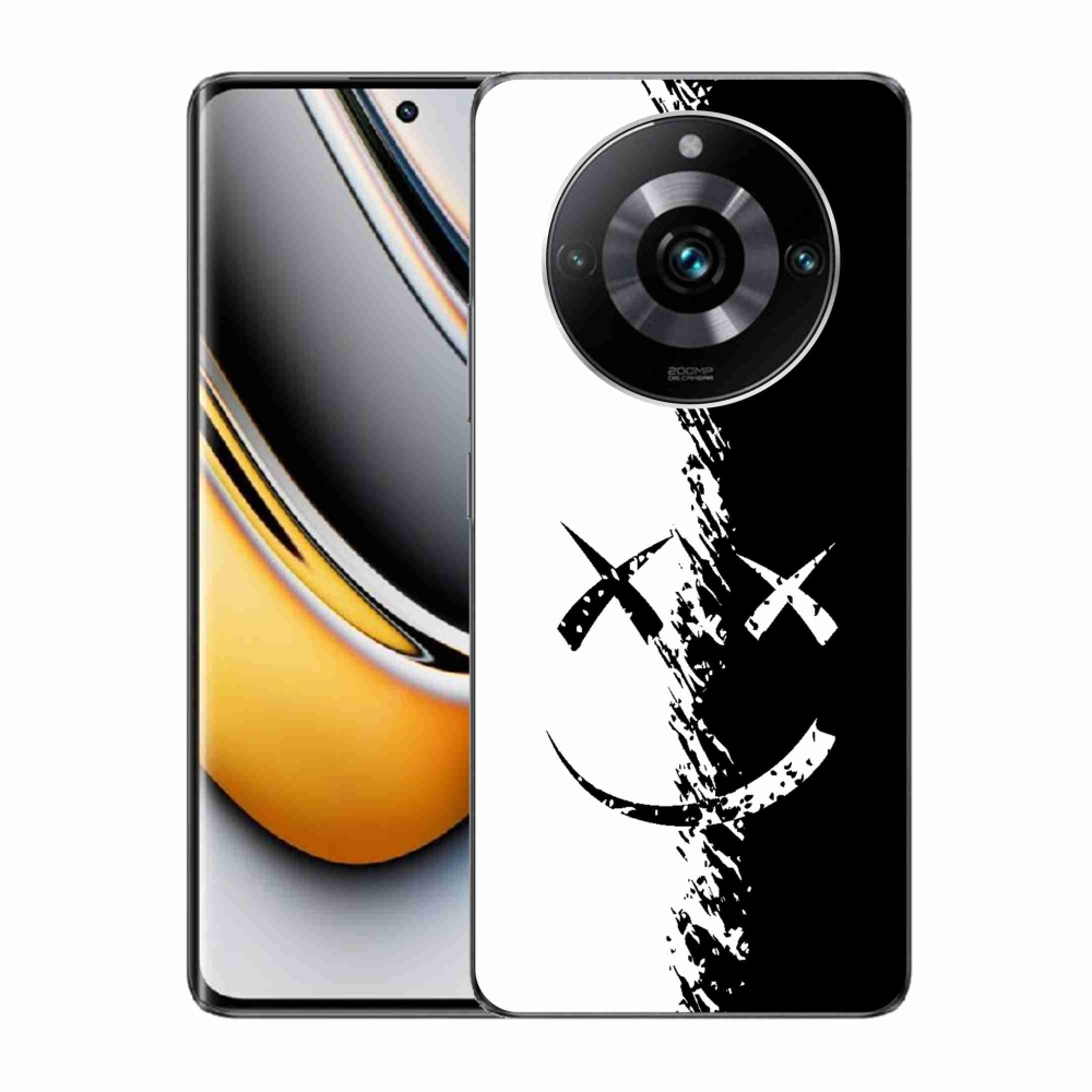 Gél borítás mmCase a Realme 11 Pro/11 Pro+ készülékhez - fekete-fehér mosolygó