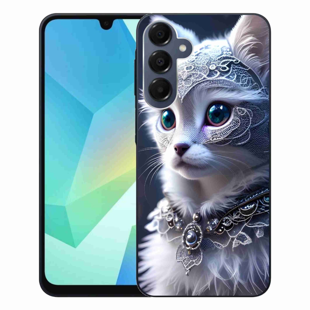 Zselés borítás mmCase Samsung Galaxy A16 4G/5G - fehér macska
