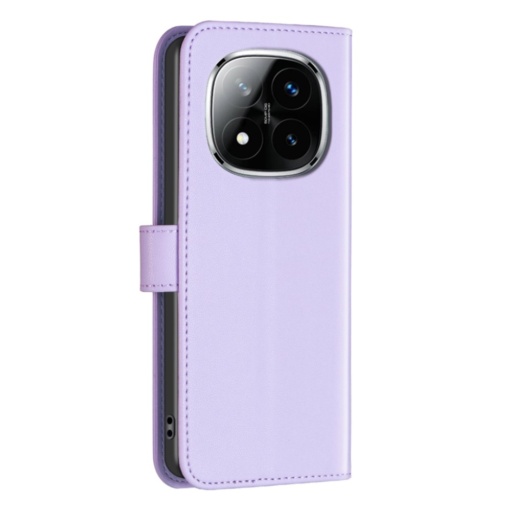 BNF könyvtáska Xiaomi Redmi Note 14 Pro 5G/Poco X7 5G/Note 14 Pro+ 5G - világos lila