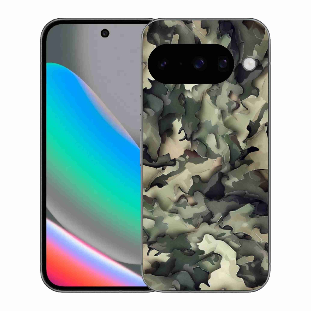Zselés borítás mmCase a Google Pixel 10 készülékhez - terepszínű minta 9