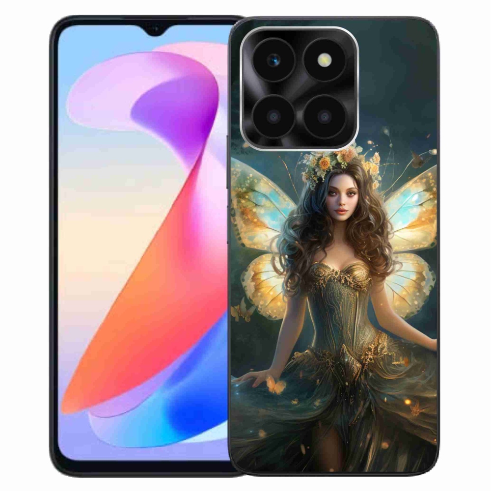 Gél borítás mmCase a Honor X6a számára - pillangó nő
