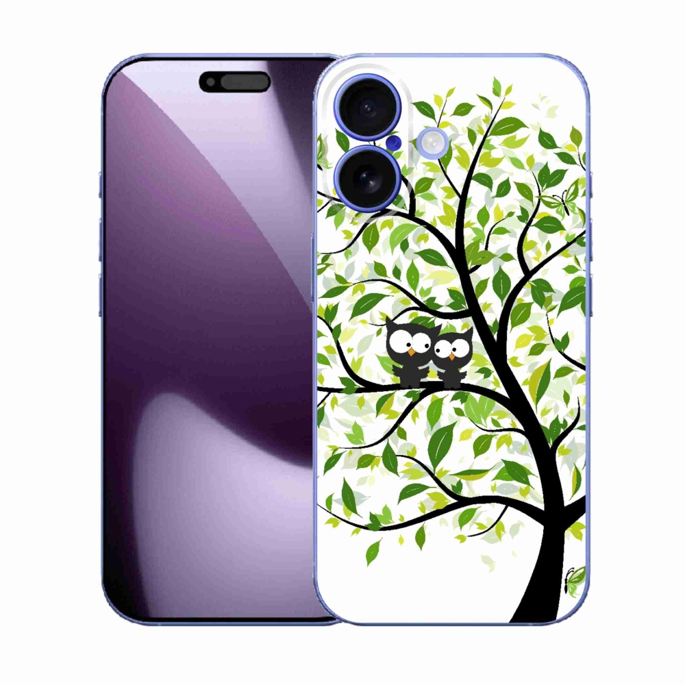 Zselés borítás mmCase iPhone 17 készülékhez - baglyok a fán