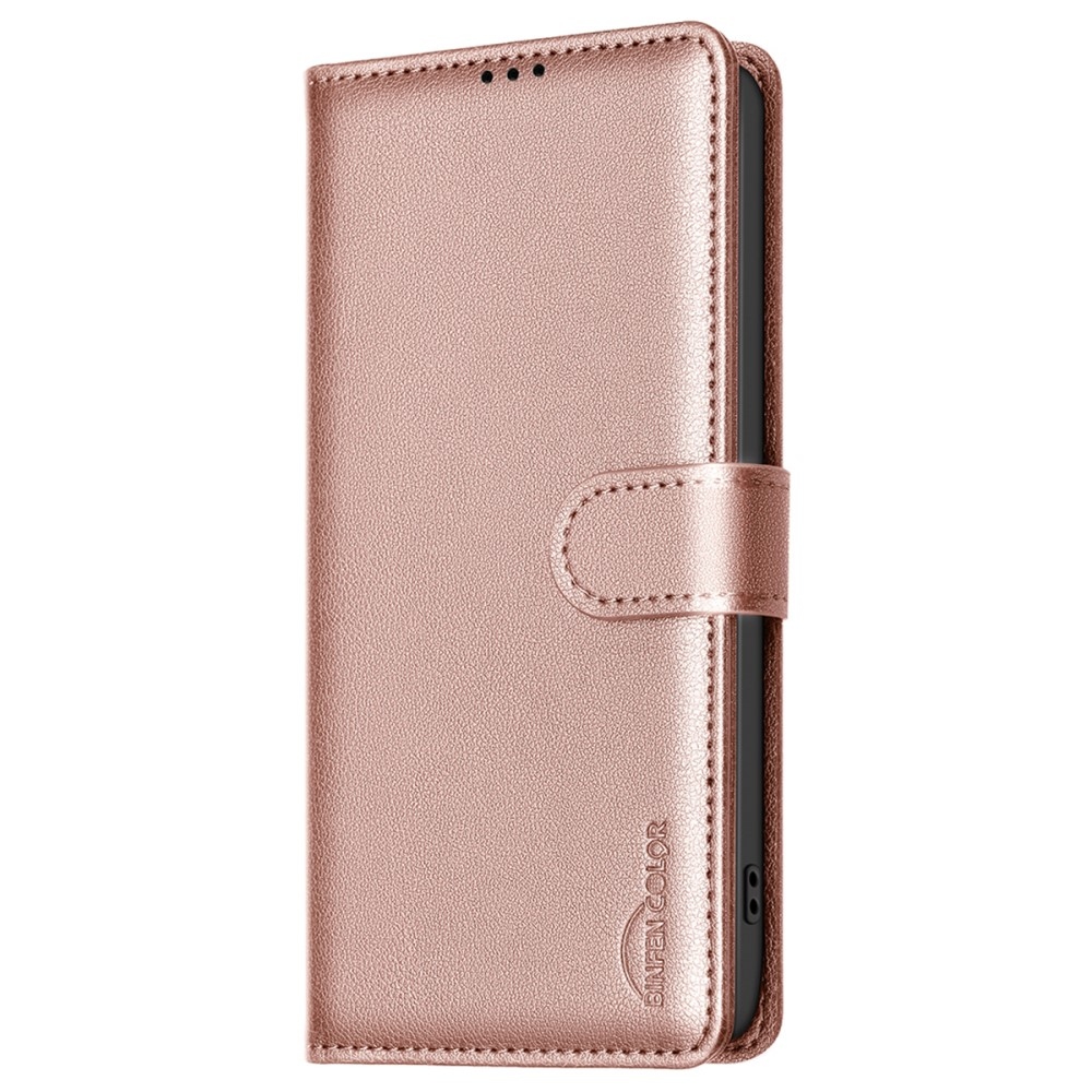 BINFEN könyv tok Samsung Galaxy A36 5G - rózsaarany - Samsung Galaxy A36 5G - rózsaarany