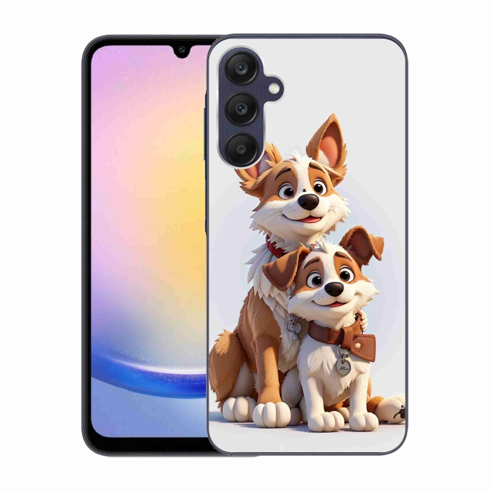 Gél borítás mmCase Samsung Galaxy A25 5G - rajzoló kutyákhoz