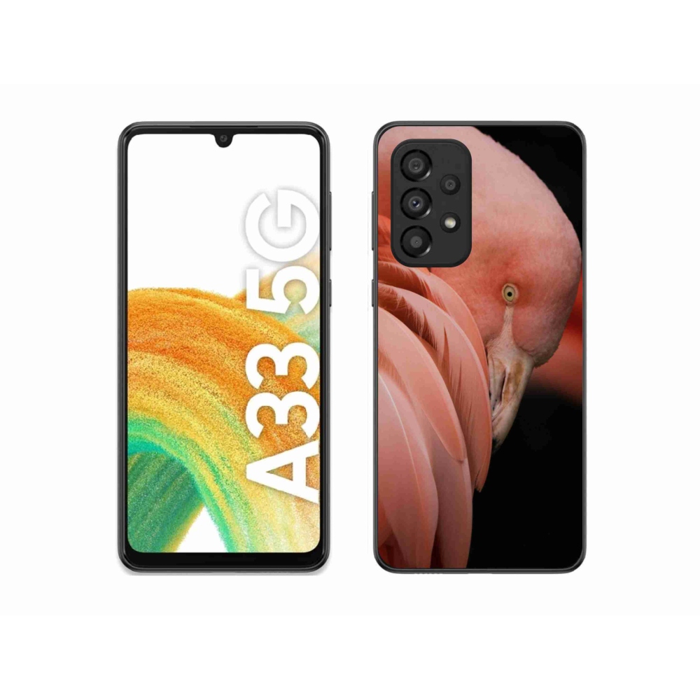 Zselés borítás mmCase Samsung Galaxy A33 5G - flamingó 3