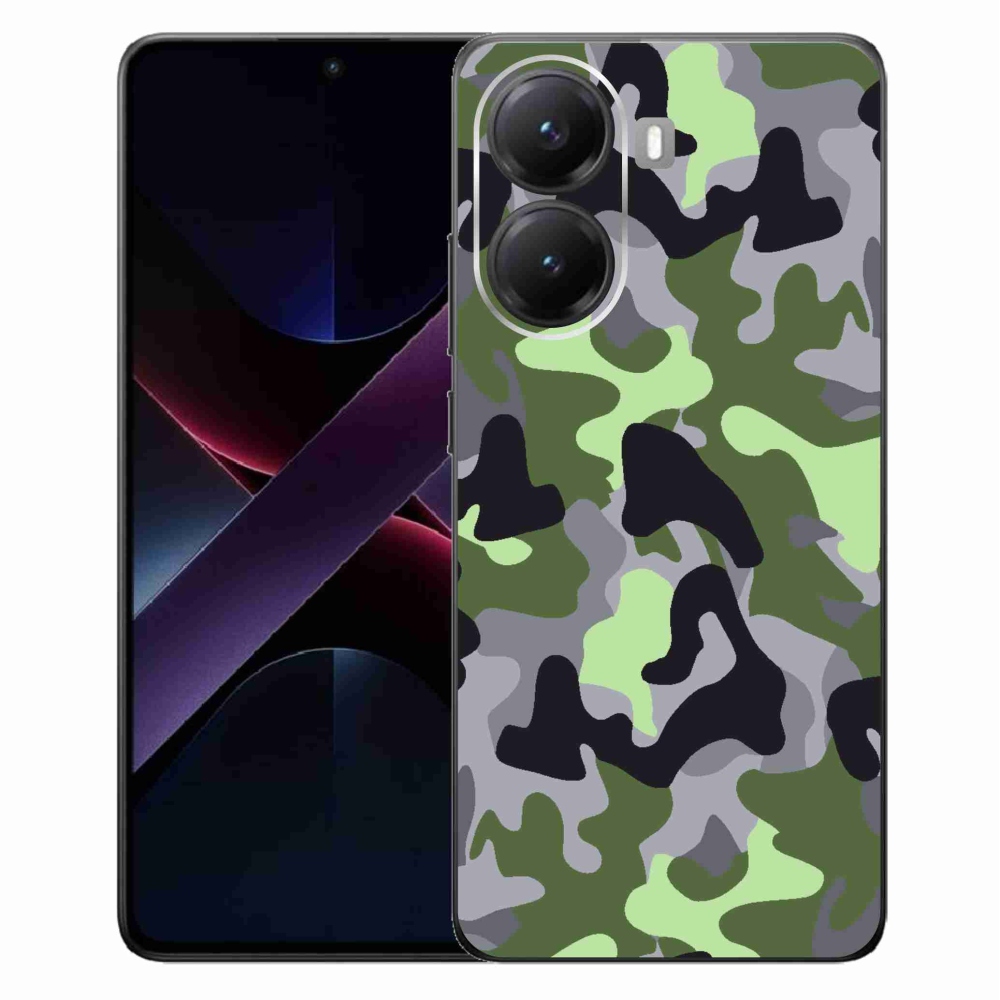 Gél borítás mmCase a Xiaomi Poco X7 Pro 5G számára - álcázó minta 7