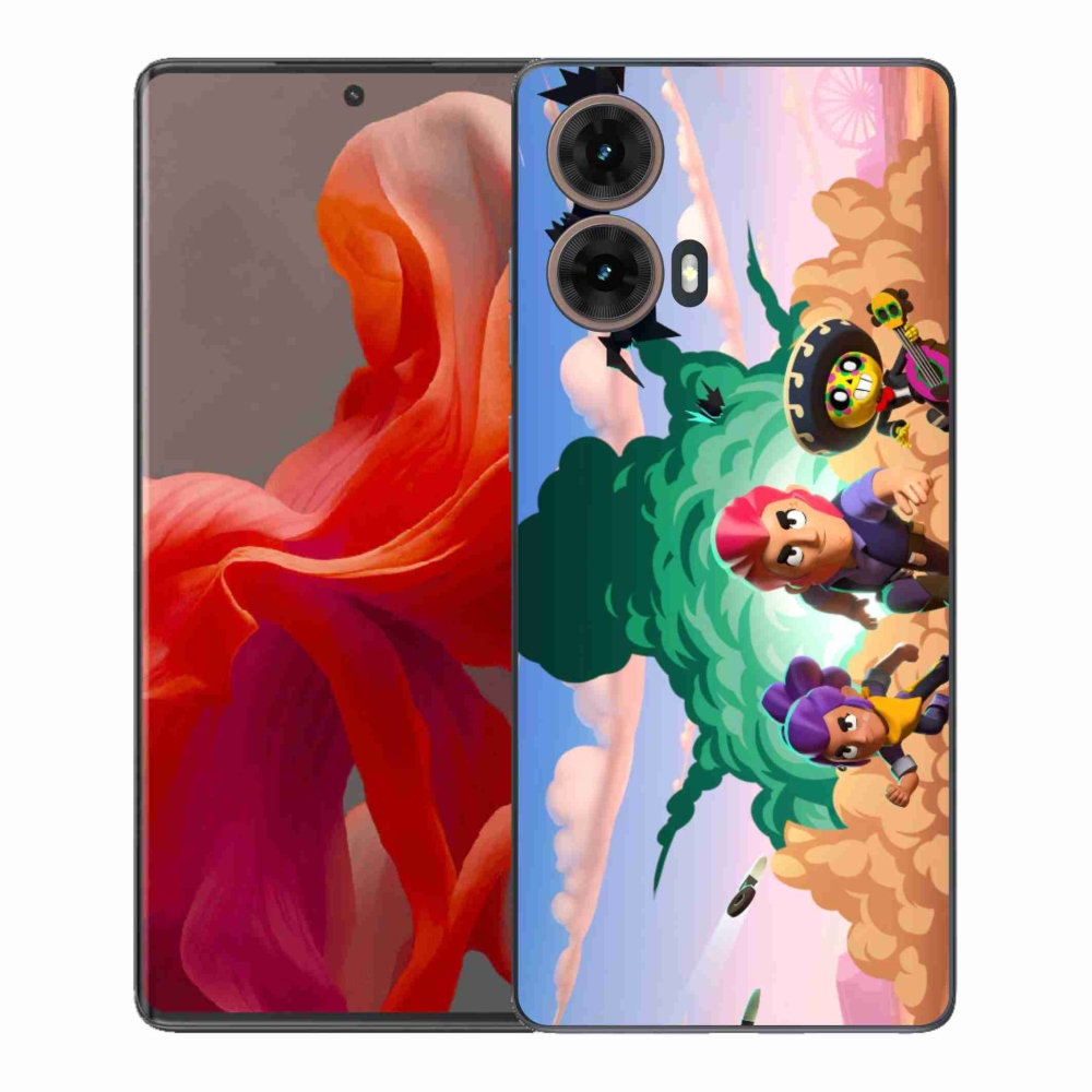 Zselés borítás mmCase a Motorola Moto G85 5G-hez - bravúros csillagok