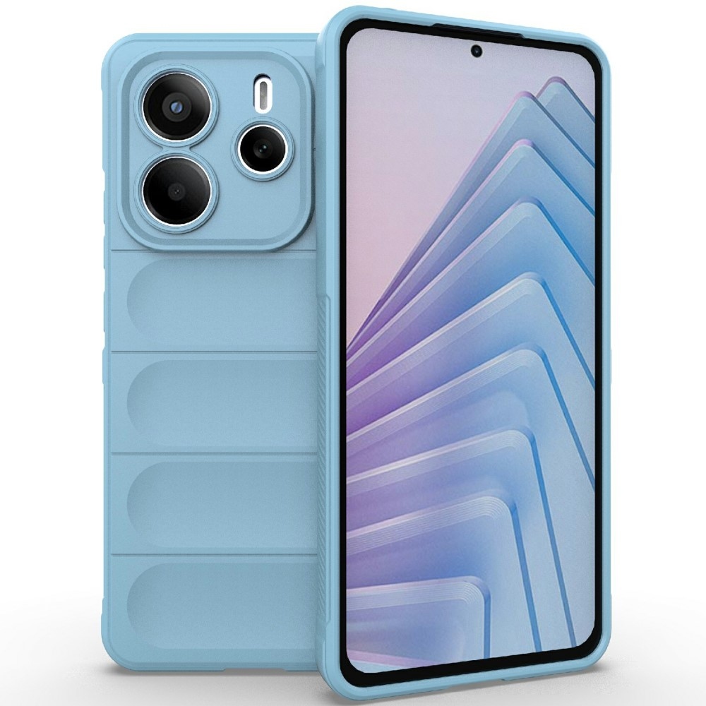 Rugg tartós zselés tok Xiaomi Redmi Note 14 5G - világoskék színben