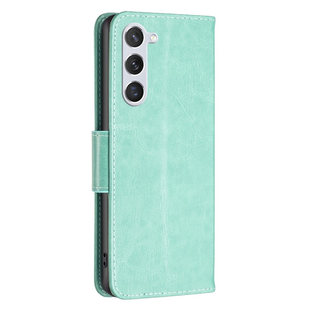 Pillangó könyvtáska Samsung Galaxy S24 készülékhez - teal színű