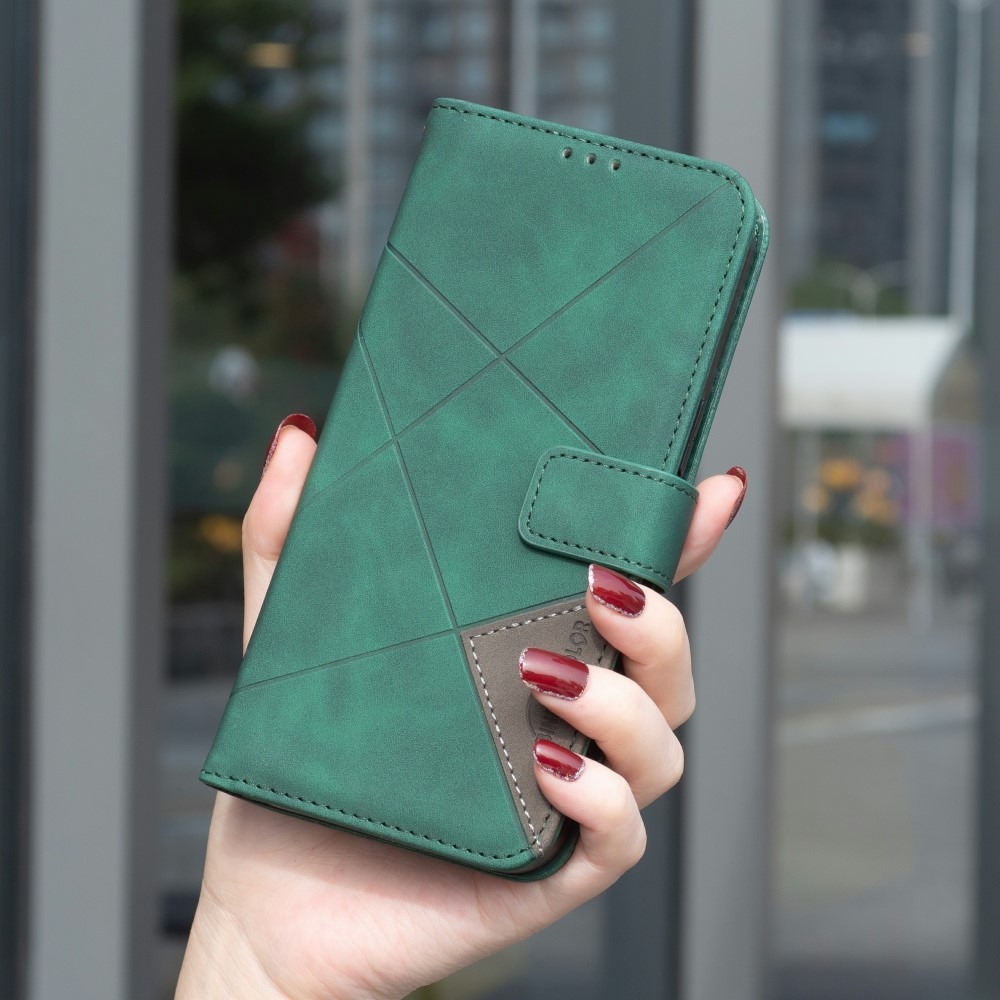 COLOR BNF könyvtáska a Realme 14 5G készülékhez - zöld