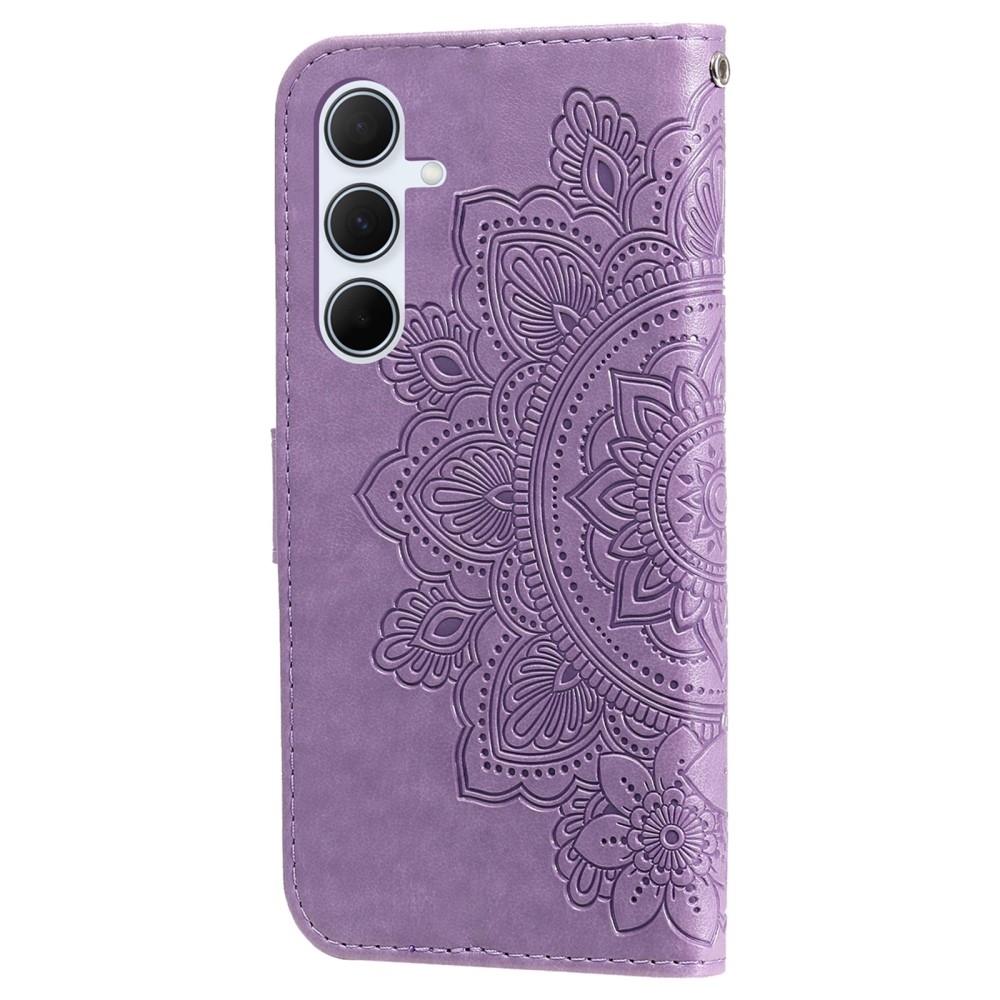 Mandala könyvtáska Samsung Galaxy A36 5G/A56 5G - lila