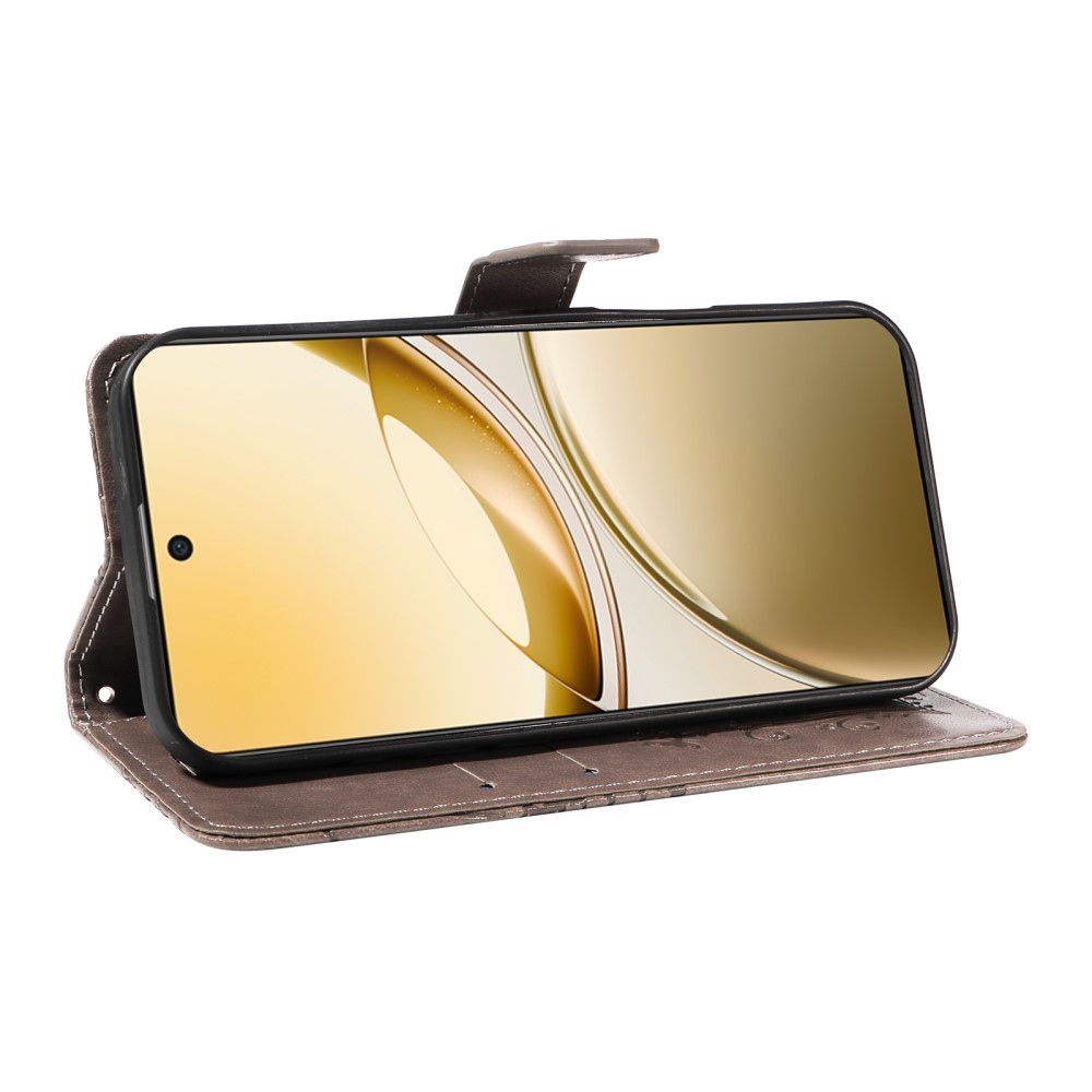 Nagy pillangó könyv tok a Vivo V50 5G-hez - szürke