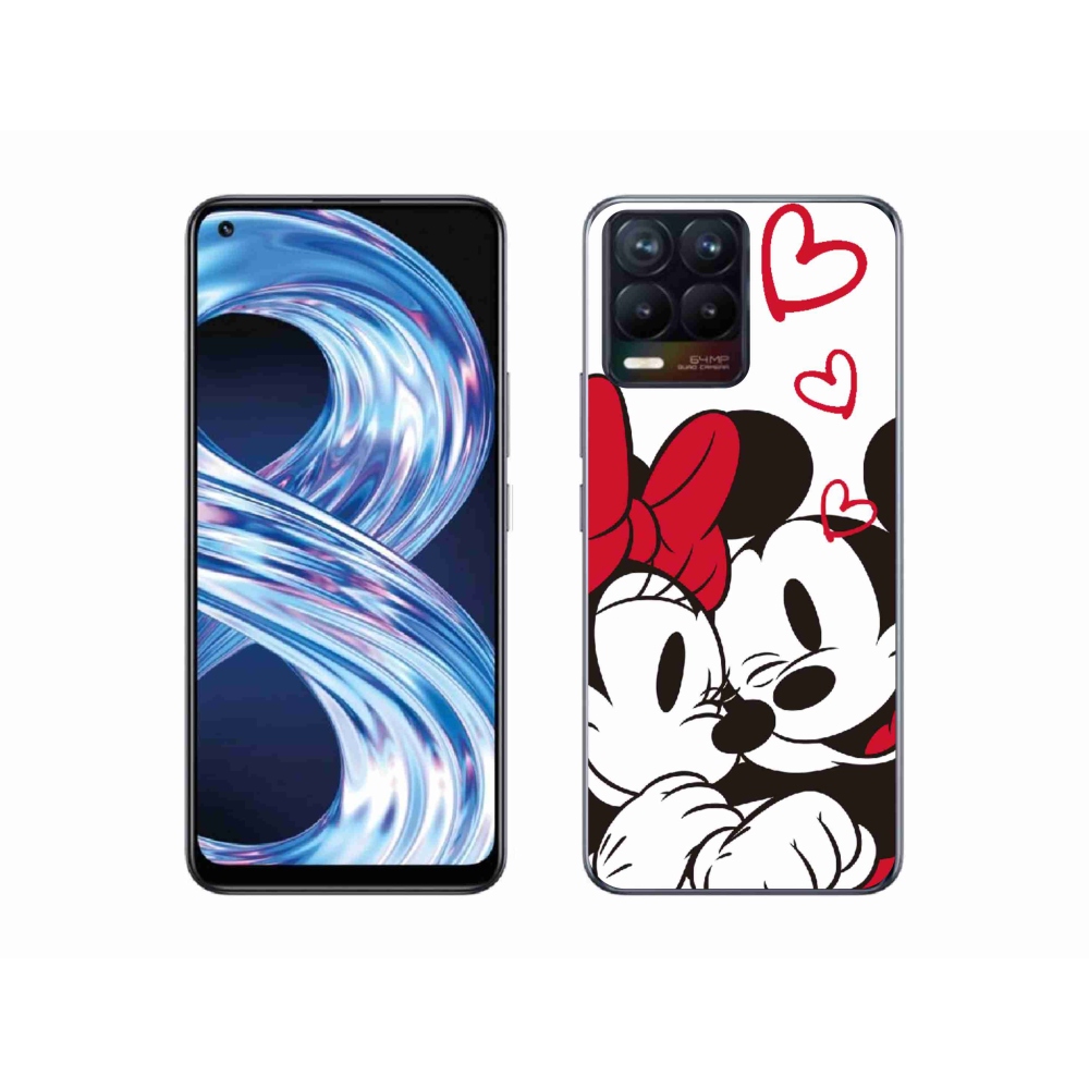 Zselés borítás mmCase a Realme 8 Pro-hoz - minnie és mickey