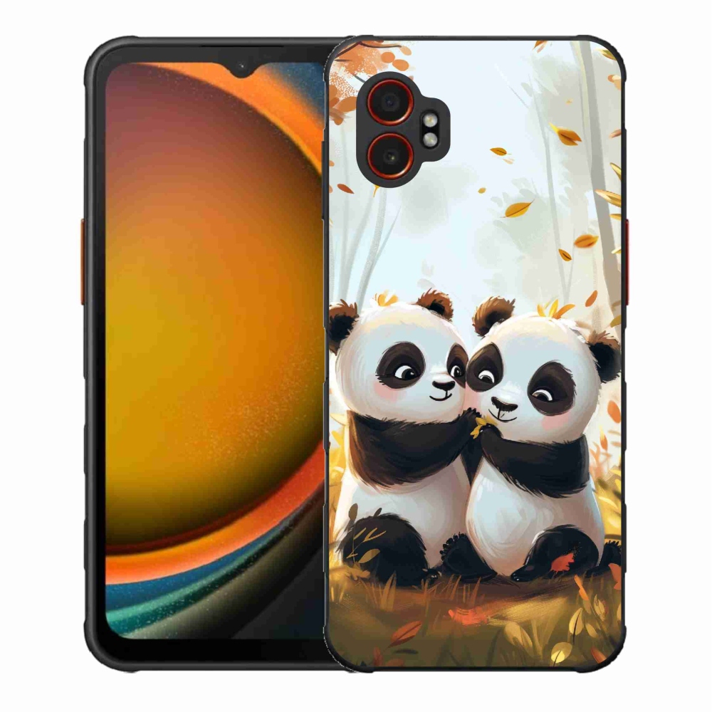 Gél borítás mmCase Samsung Galaxy Xcover 7 Pro készülékhez - pandák