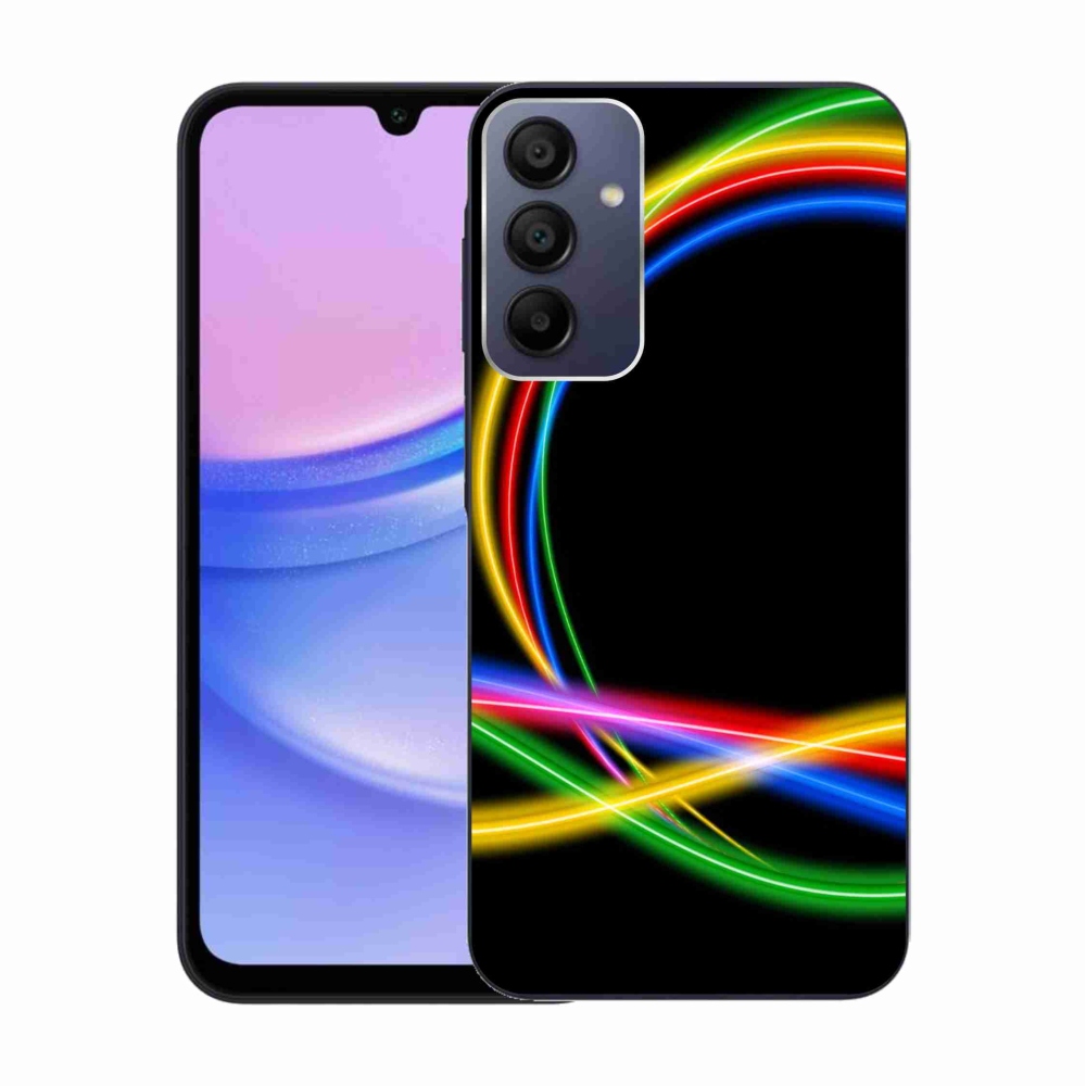 Gél tok mmCase a Samsung Galaxy A15 4G/5G készülékhez - neon karikák