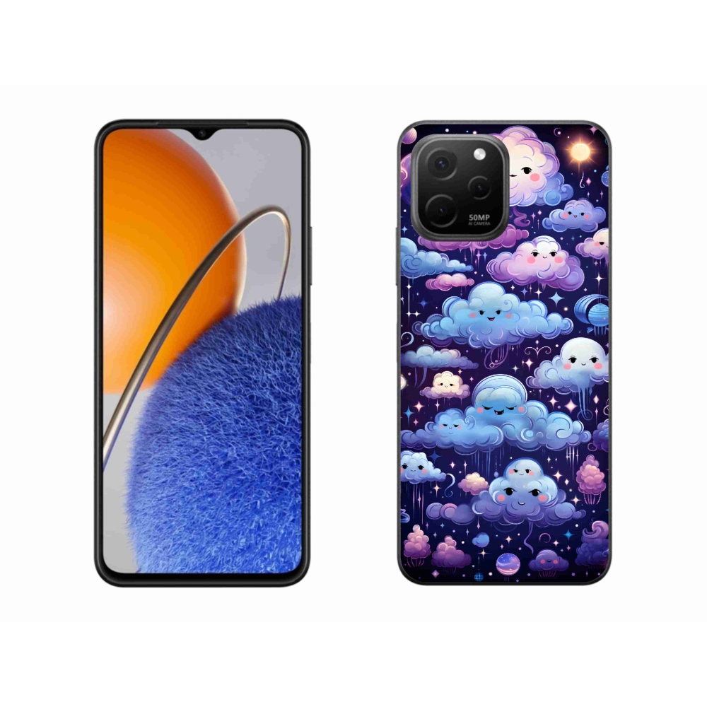 Gél borítás mmCase a Huawei Nova Y61-hez - felhők