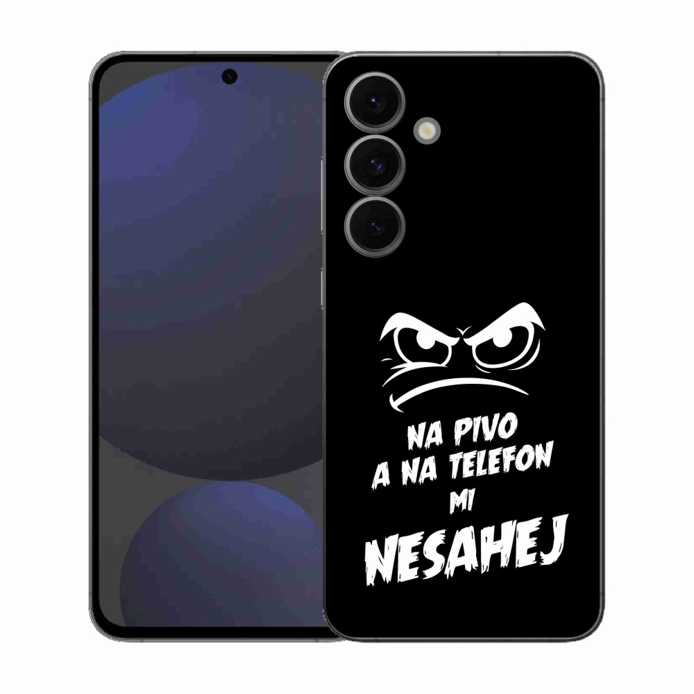 Gél borítás mmCase Samsung Galaxy S25 FE - sör motívum 2 fekete háttér