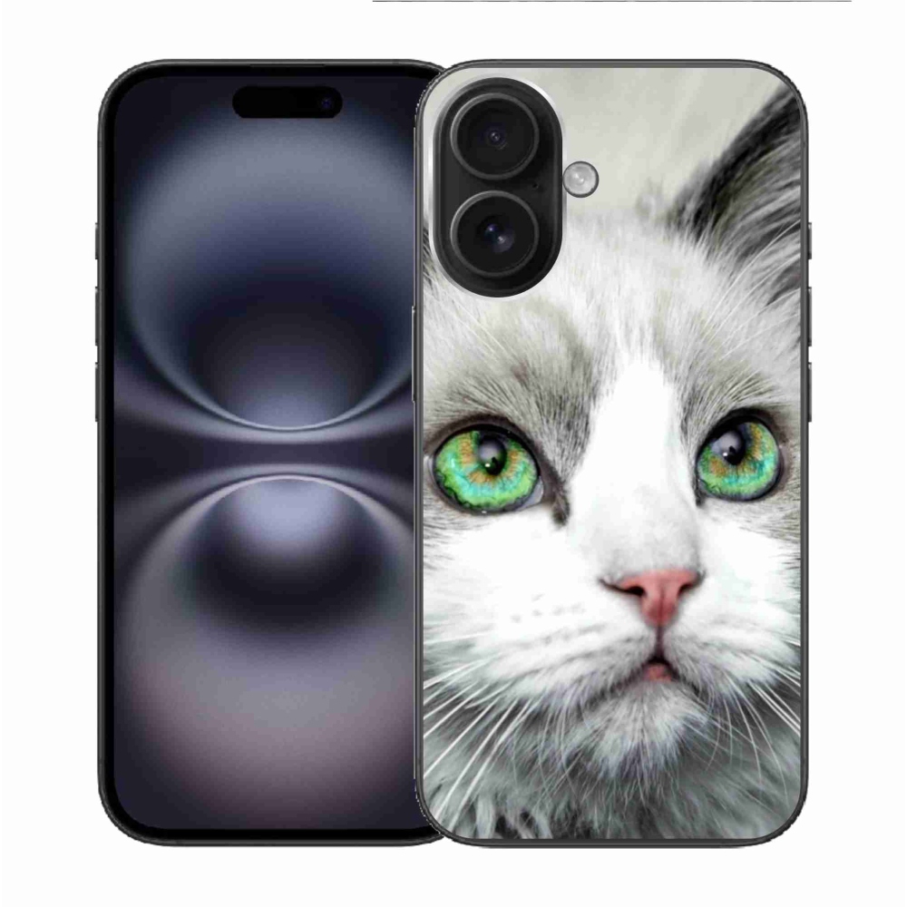 Zselés borítás mmCase iPhone 16 készülékhez - macska nézet