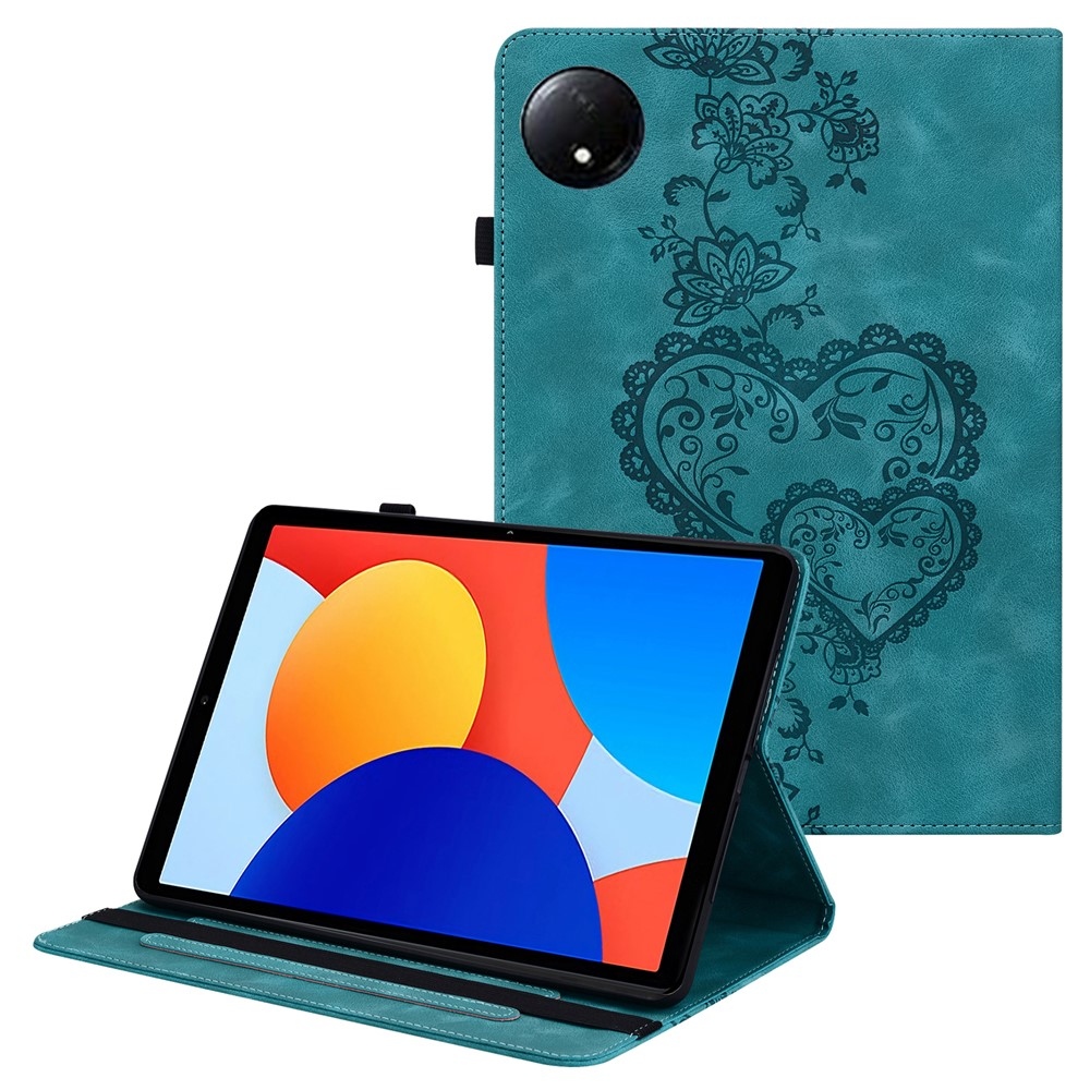 Szív záródású tok Xiaomi Redmi Pad SE 8.7 tablethez - zöld