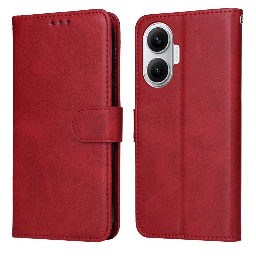 Vérrögök könyv tok a Xiaomi Poco F7 5G-hez - piros