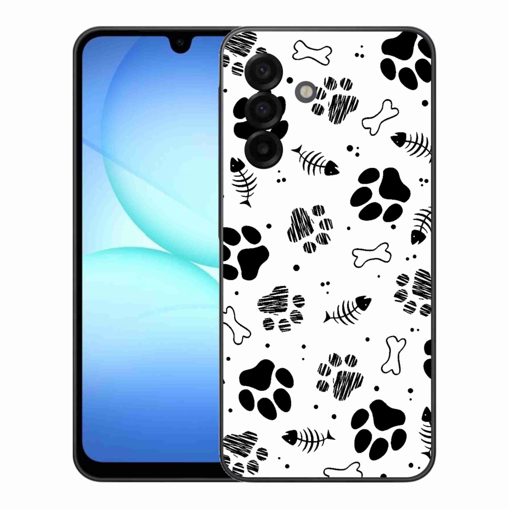 Zselés borítás mmCase Samsung Galaxy A17 4G/5G - kutyamancsok 1