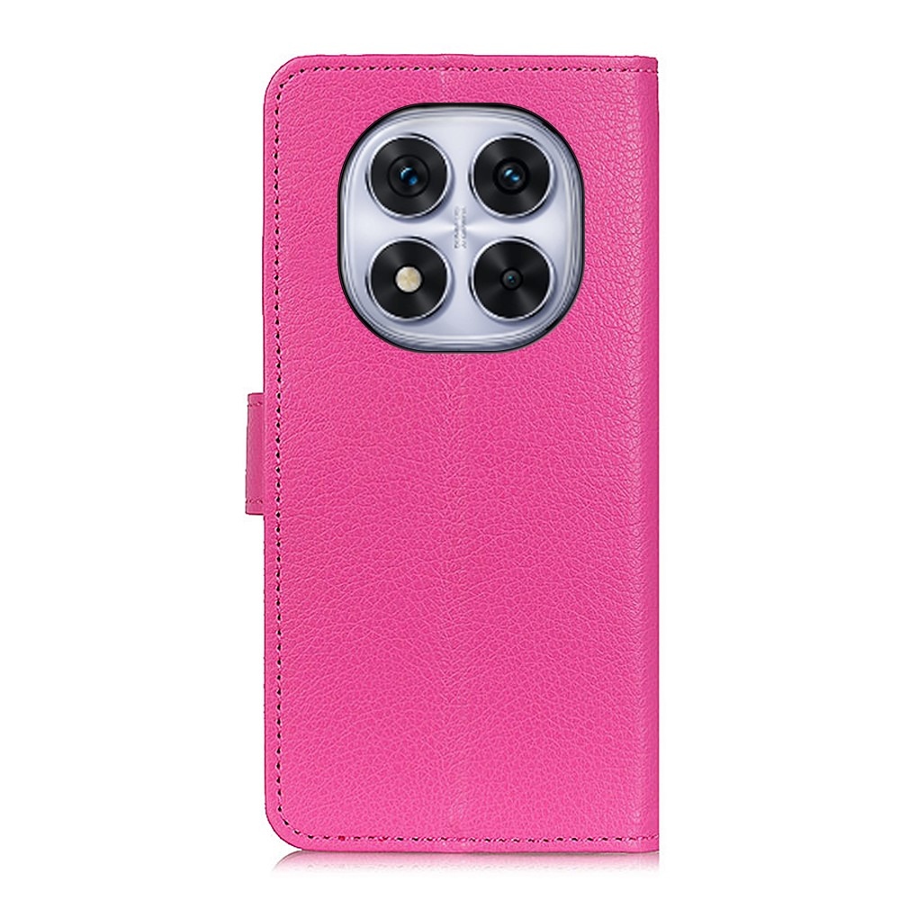 Litchie könyv tok a Xiaomi Redmi Note 14 Pro-hoz - rózsaszínű