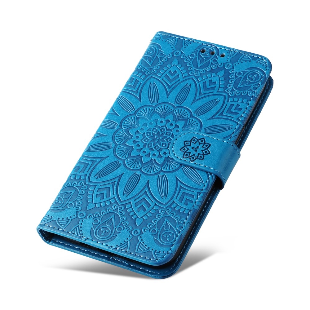 Napraforgó könyv tok Xiaomi Poco C65/Redmi 13C - kék